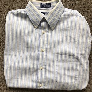 Stafford Striped Dress Shirt - 15.5 Neck